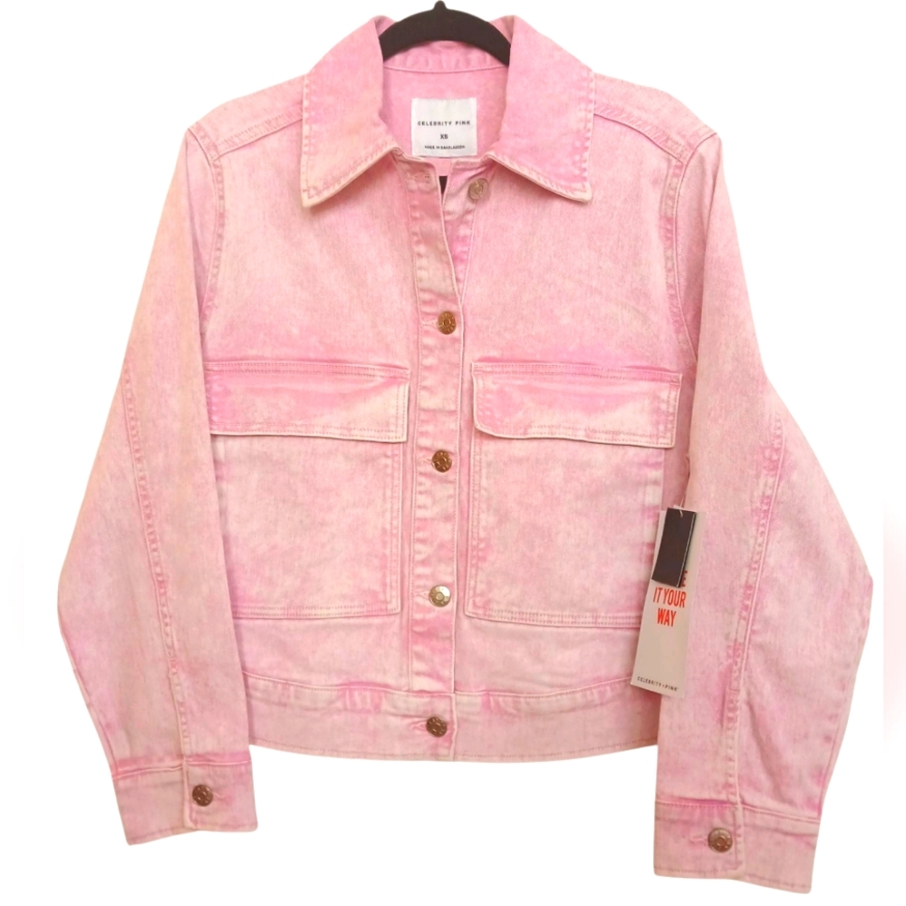 Celebrity Pink Women's Denim Jacket- Size XS NWT - Picture 1 of 5